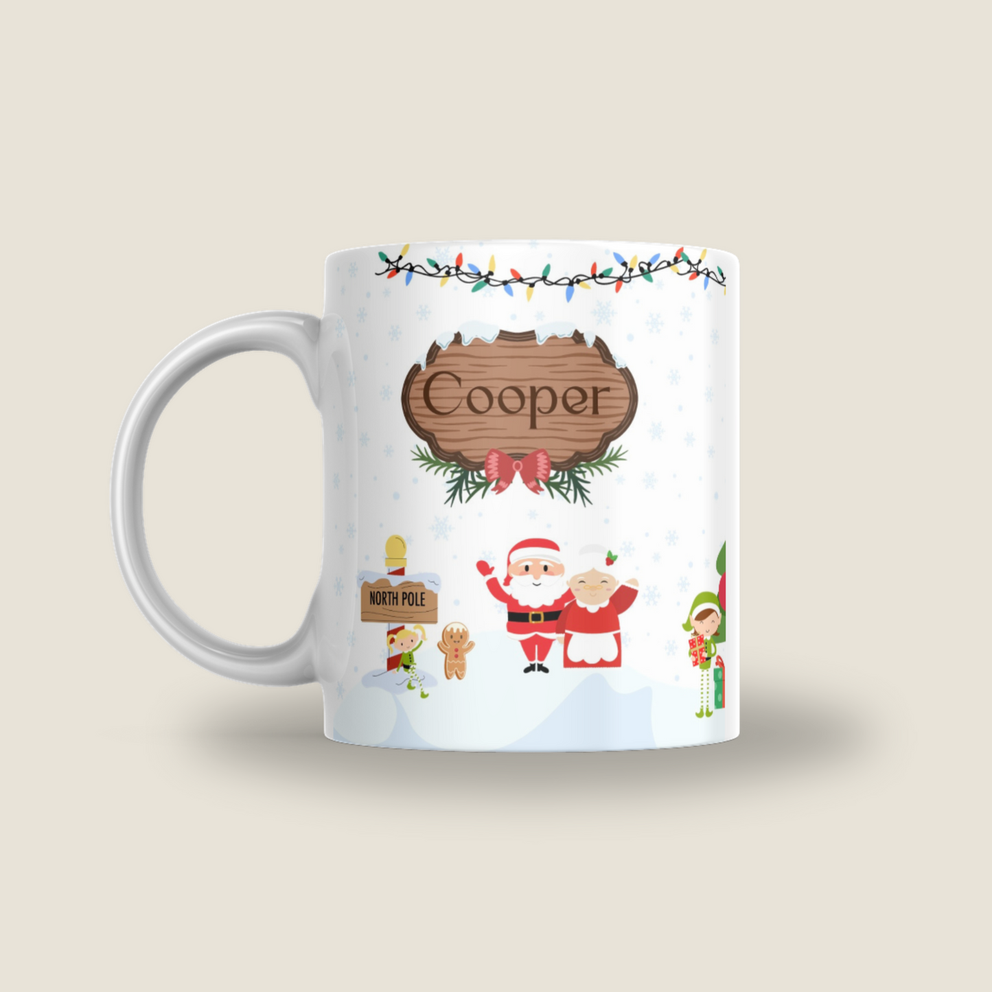 North Pole Christmas Mug