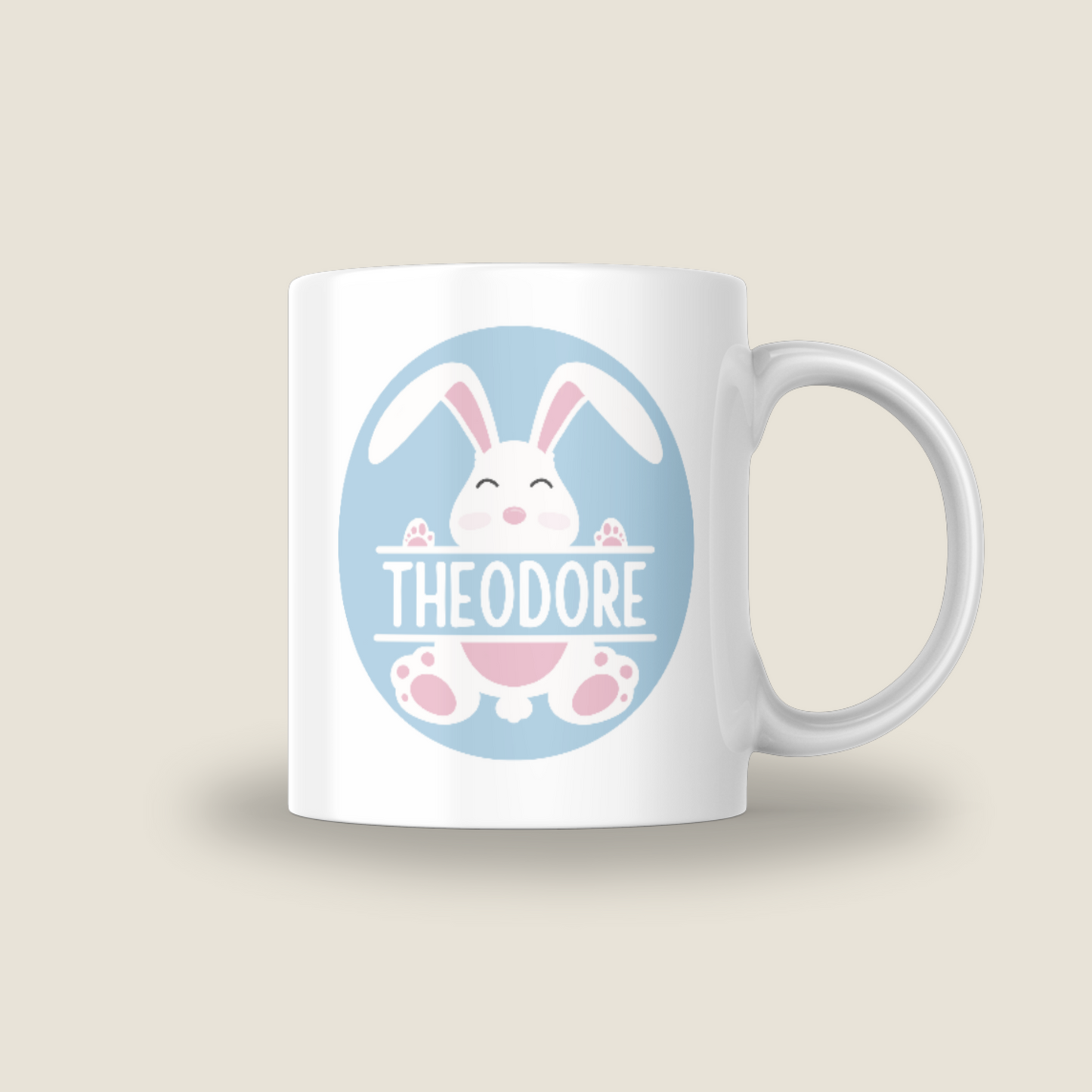 Blue Easter Bunny Mug