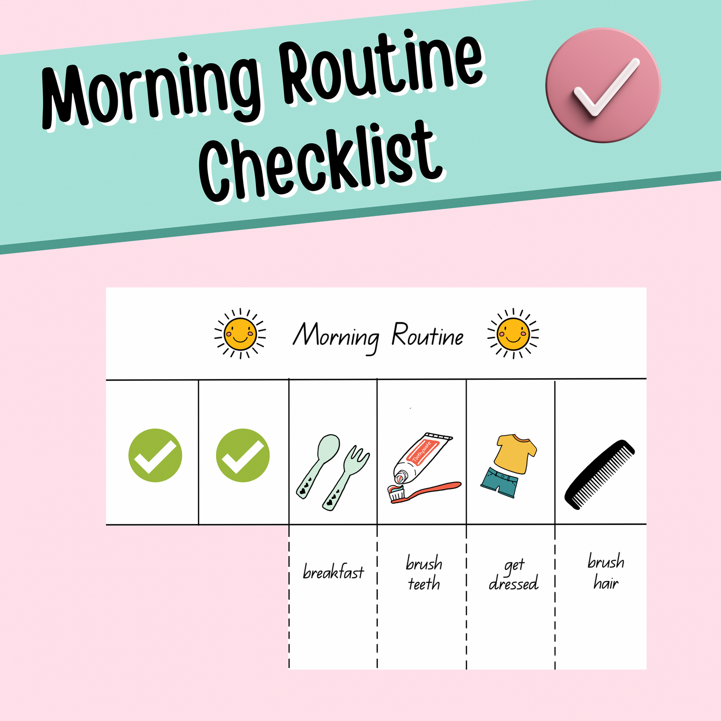 Morning Routine Checklist (Digital Product)