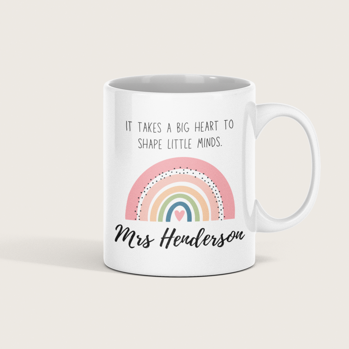 Teacher Big Heart Mug