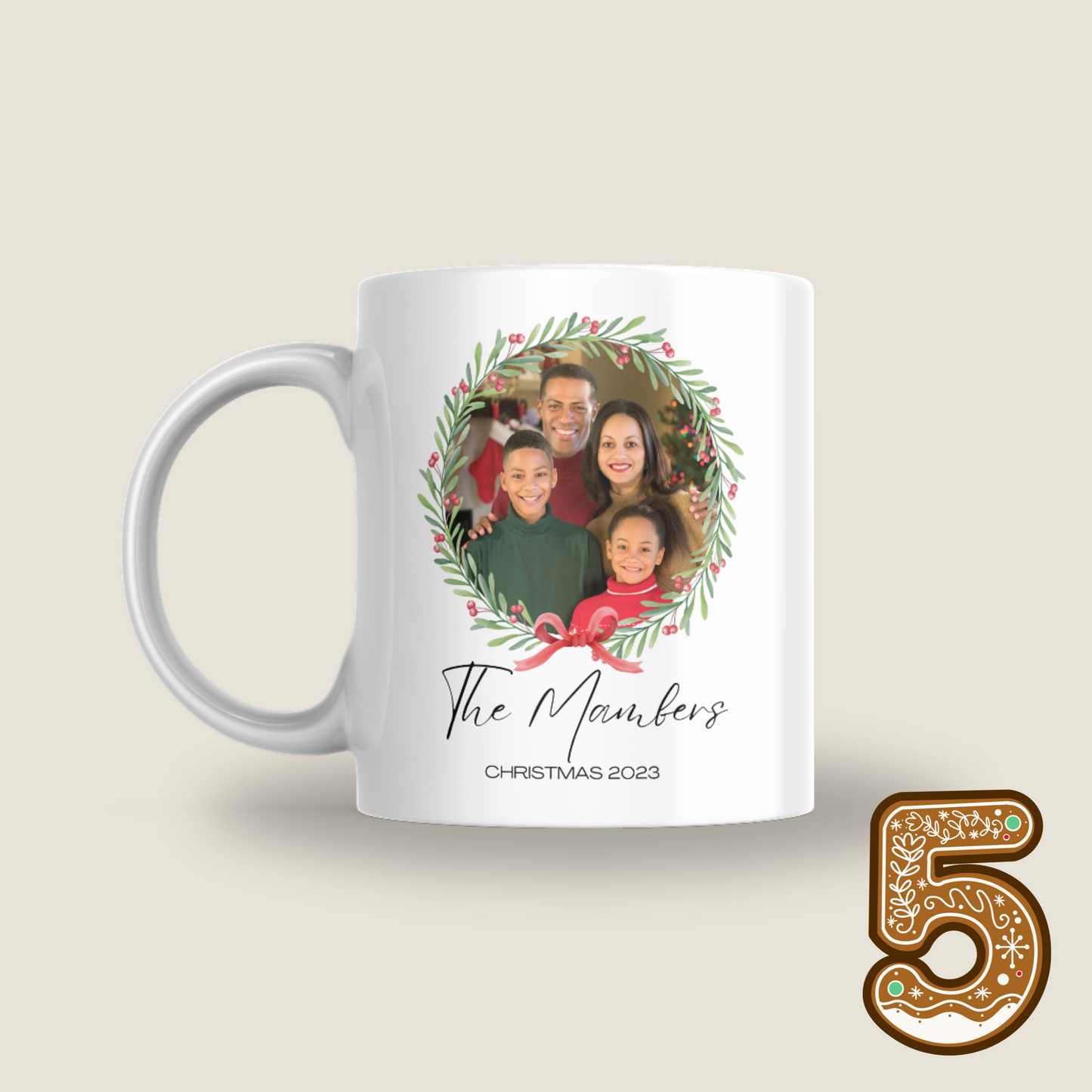 Family Photo Christmas Mug