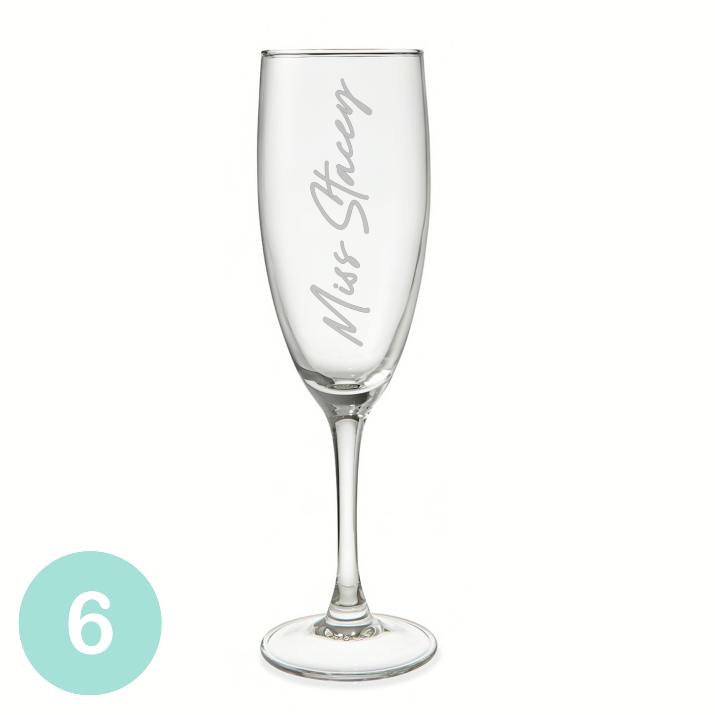 Personalised Flute Glass