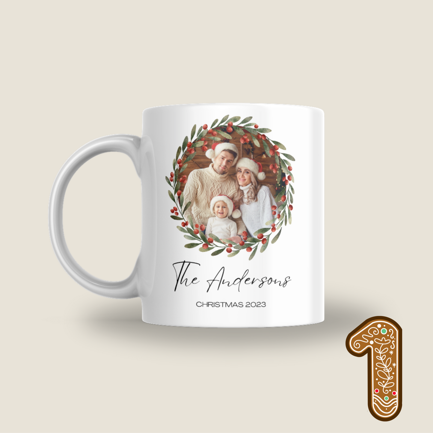 Family Photo Christmas Mug