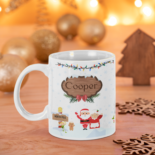 North Pole Christmas Mug