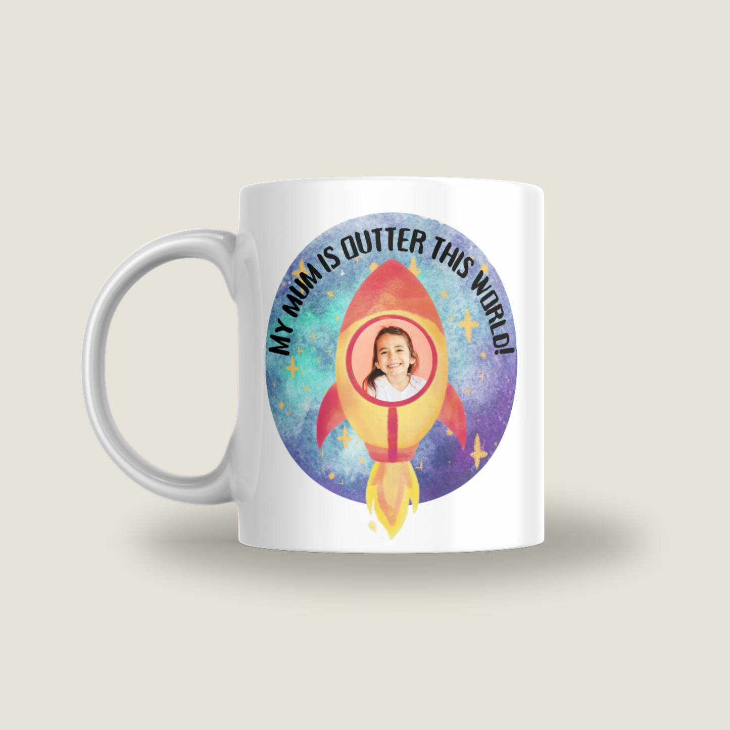 Space Mum Photo Mug