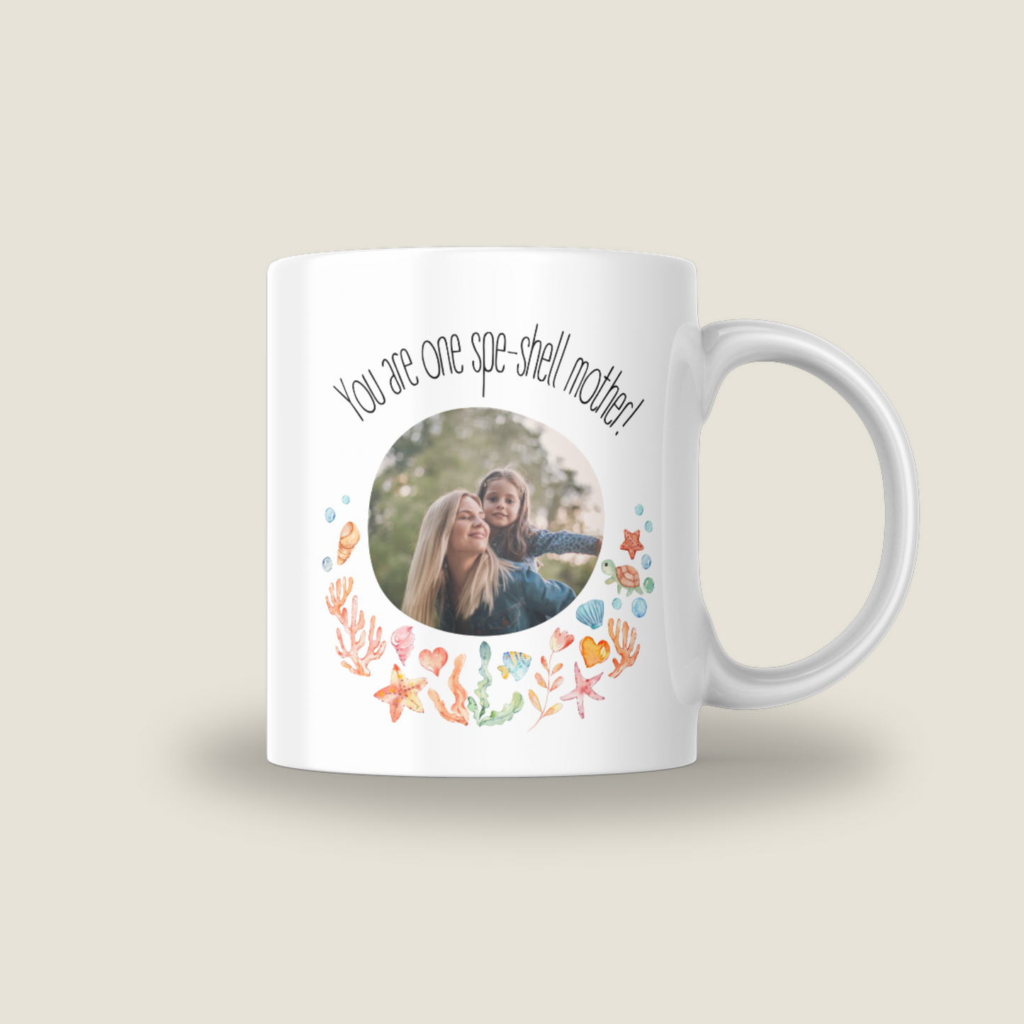 Turtle Mum Photo Mug