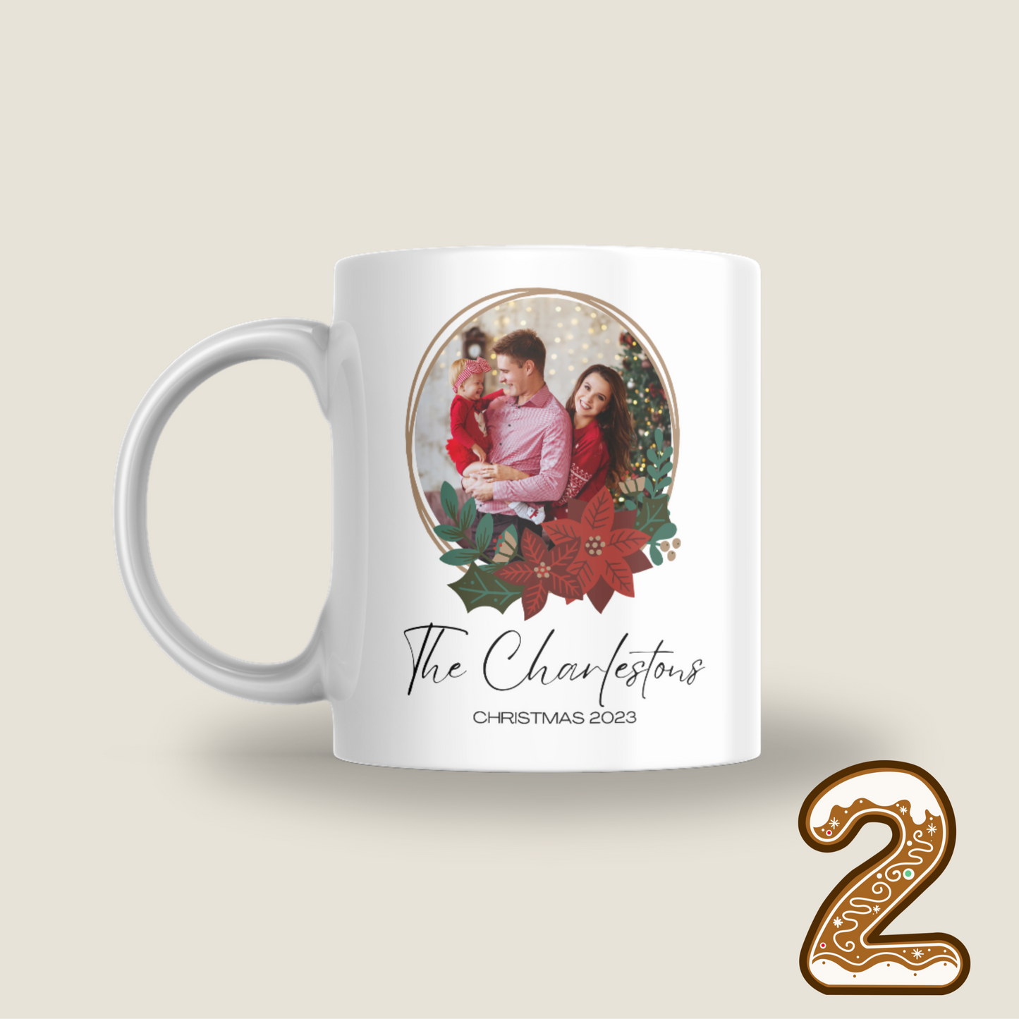 Family Photo Christmas Mug