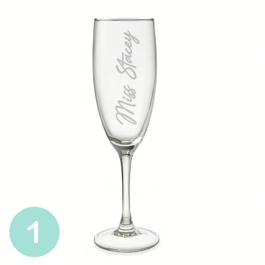 Personalised Flute Glass