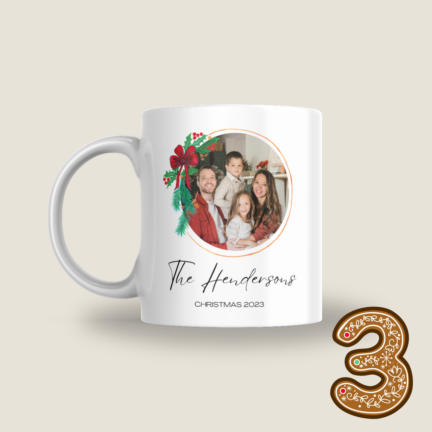 Family Photo Christmas Mug