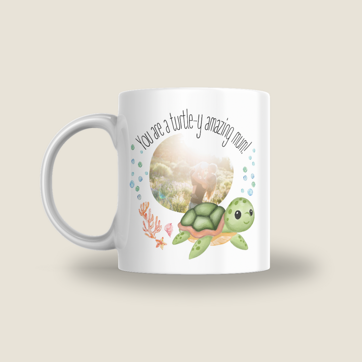 Turtle Mum Photo Mug