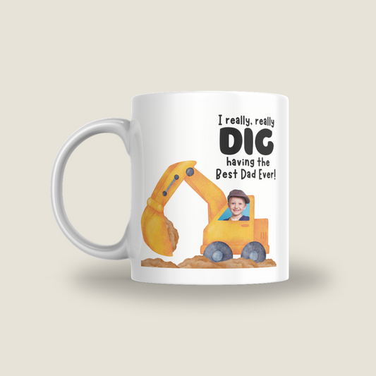 Construction Dad Photo Mug