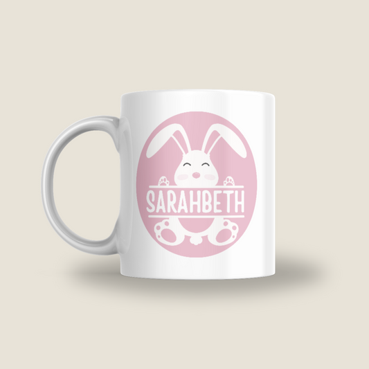 Pink Easter Bunny Mug