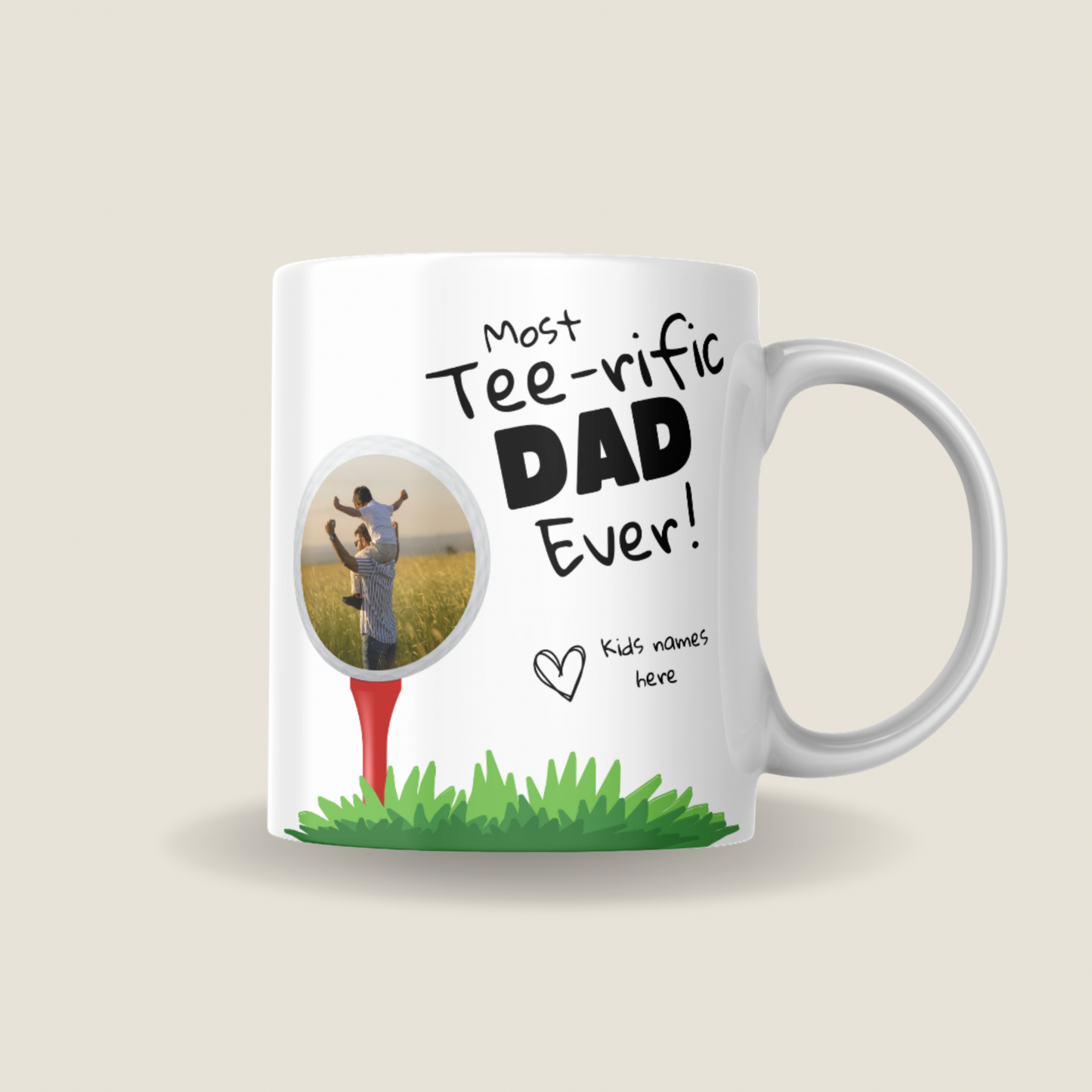 Golf Dad Photo Mug